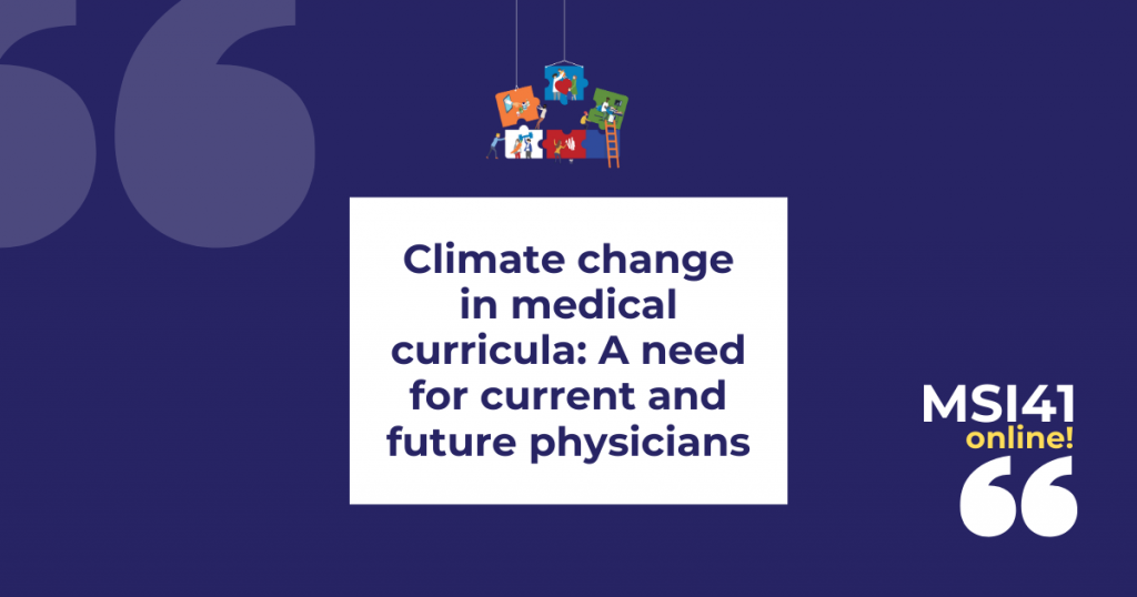 Climate Change In Medical Curricula: A Need For Current And Future ...